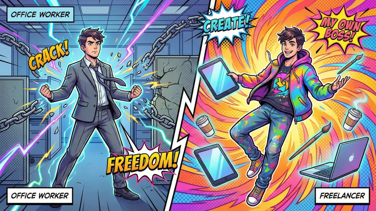 Vom Angestellten zum Freelancer: Mein Weg in 6 Schritten
