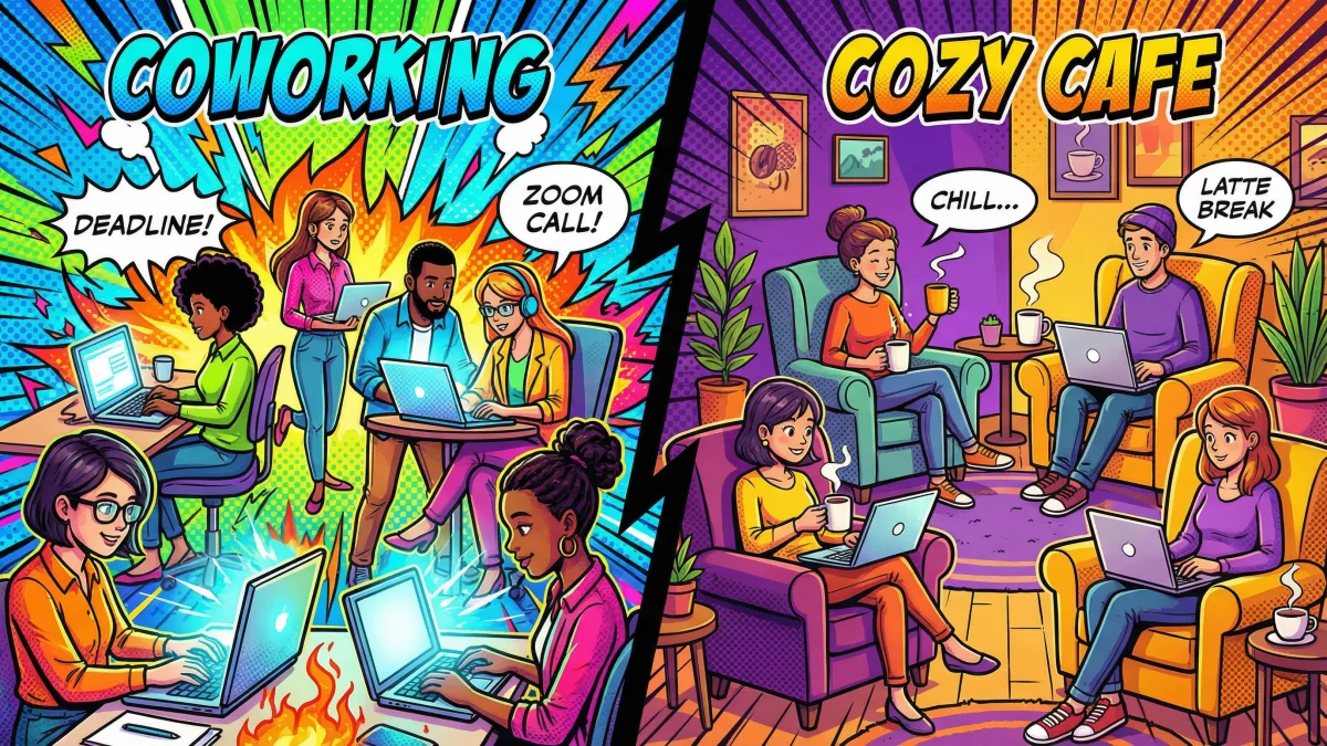 Coworking vs. Café: Wo arbeitet es sich als Nomad besser?