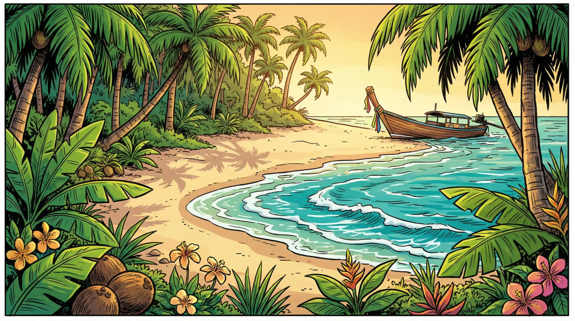 Digital Nomad arbeitet am Laptop auf tropischem Strand — Beach Money Team